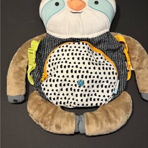 OTG BUSY BOARD MAT SLOTH SENSORY TOY PLAYTIME BABIES PLUSH BACKPACK TRAVEL 
NSH